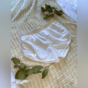 White Under Armour athletic shorts
